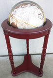 35" Platinum Classic Replogle Tall Floor Stand 12" Globe Bronze Metallic Map Cherry Base