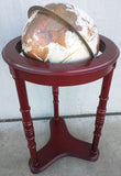 35" Platinum Classic Replogle Tall Floor Stand 12" Globe Bronze Metallic Map Cherry Base