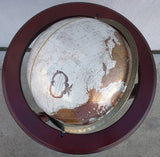35" Platinum Classic Replogle Tall Floor Stand 12" Globe Bronze Metallic Map Cherry Base