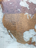 35" Platinum Classic Replogle Tall Floor Stand 12" Globe Bronze Metallic Map Cherry Base