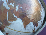 35" Platinum Classic Replogle Tall Floor Stand 12" Globe Bronze Metallic Map Cherry Base