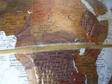 35" Platinum Classic Replogle Tall Floor Stand 12" Globe Bronze Metallic Map Cherry Base