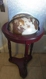 35" Platinum Classic Replogle Tall Floor Stand 12" Globe Bronze Metallic Map Cherry Base