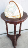 AS-IS 35" Globemaster Replogle Tall Floor Stand 12" Globe Cream 3 Leg Base