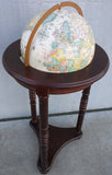 AS-IS 35" Globemaster Replogle Tall Floor Stand 12" Globe Cream 3 Leg Base