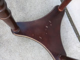 AS-IS 35" Globemaster Replogle Tall Floor Stand 12" Globe Cream 3 Leg Base