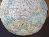 AS-IS 35" Globemaster Replogle Tall Floor Stand 12" Globe Cream 3 Leg Base
