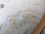 AS-IS 35" Globemaster Replogle Tall Floor Stand 12" Globe Cream 3 Leg Base
