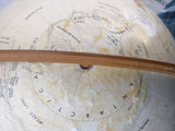 AS-IS 35" Globemaster Replogle Tall Floor Stand 12" Globe Cream 3 Leg Base