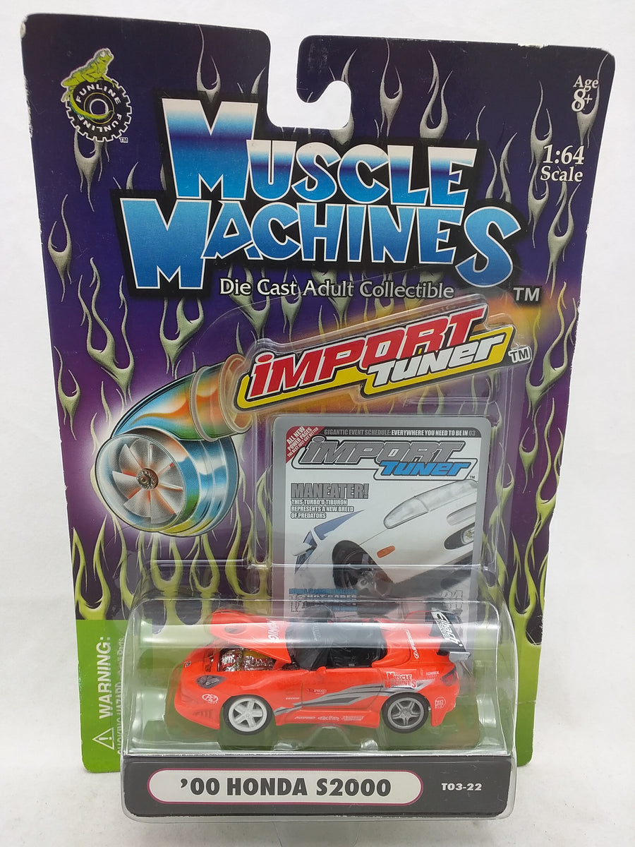 1/64 00 HONDA S2000 ORANGE MUSCLE MACHINES IMPORT TUNER S