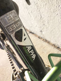 33 cm 13" Trek Alpha 3500 3 Series Bike Bicycle Mountain Black Green Shimano Tourney TX SR M2025 Fork