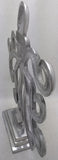 Octopus Aluminum Stand Sculpture Decor Metal Nautical Art