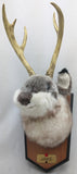 AS-IS Jackalope Jake Gemmy Jake Wall Mounted Singing Animated Novelty Toy Mancave Decor
