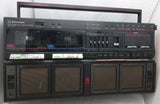 CTR 965 Emerson BoomBox AM FM AUX Cassette Radio 6 Speaker Vintage 80’s Tape Manual Boom Box