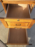 2-Drawer Wood File Cabinet Office Oak Finish Wooden