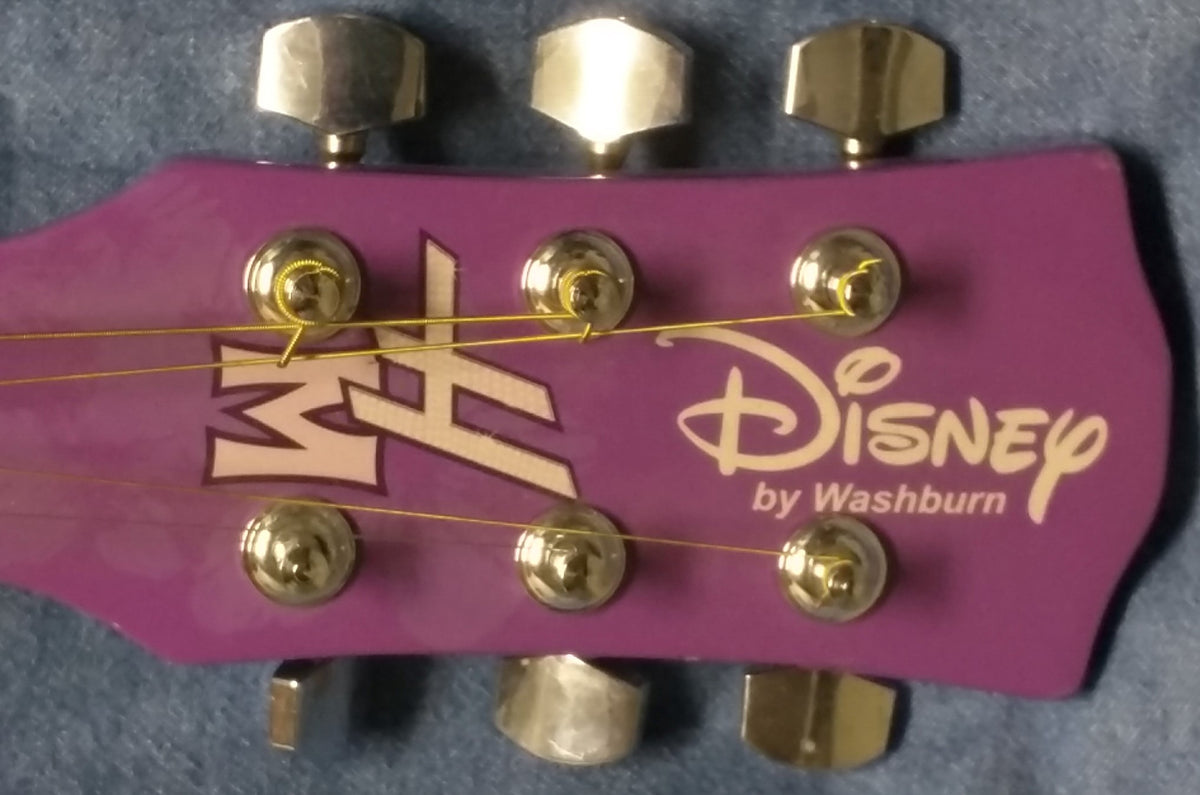 Washburn Hannah Montana Guitar Disney Purple Acoustic 6 String