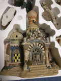 Porcelain Bethlehem Village Nativity Set W 22 Resin Figures 2005 Rare