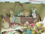 Toy Chest Precious Moments Enesco Deluxe Action Musical Enesco1991 Box Music Wind Up