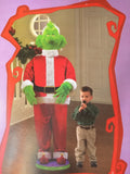 5' Tall Animated Singing Dancing How the Grinch Stole Christmas 2004 Gemmy Seuss Life Size