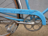1974 Opaque Blue Schwinn Collegiate Tourist Vintage Cruiser Bike Steel Bicycle