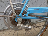 1974 Opaque Blue Schwinn Collegiate Tourist Vintage Cruiser Bike Steel Bicycle
