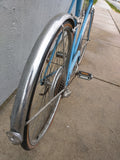 1974 Opaque Blue Schwinn Collegiate Tourist Vintage Cruiser Bike Steel Bicycle