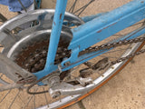 1974 Opaque Blue Schwinn Collegiate Tourist Vintage Cruiser Bike Steel Bicycle