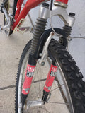 Ground Control Comp Specialized Bike Bicycle Mountain Red Rear Softtail Full Frame Suspension Rock Shox MTB
