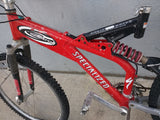 Ground Control Comp Specialized Bike Bicycle Mountain Red Rear Softtail Full Frame Suspension Rock Shox MTB
