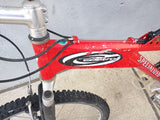 Ground Control Comp Specialized Bike Bicycle Mountain Red Rear Softtail Full Frame Suspension Rock Shox MTB