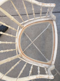 2 Baker Furniture Company English Regency Faux Bamboo Arm Chair