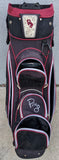 Ping Faith Golf Bag Carry Ladies Pink Black 14 Way Divider 7 Zippers