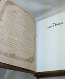 Family Record Edition World Holy Bible Last Supper Ribbed Spine Leather? KJV HC