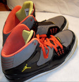 10.5 Nike Air Jordan SC-1 Shoe Mens 538698 034 Black Pewter Yellow JUMPMAN 44.5