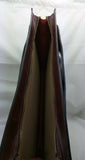 Vintage Denise Leather Briefcase Shoulder Messenger Lawyer Bag burgundy School