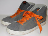 US 11 NIKE SWOOSH SKATEBOARD HIGH TOP SHOES 310801 081 SMOKE GRAY ORANGE