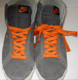 US 11 NIKE SWOOSH SKATEBOARD HIGH TOP SHOES 310801 081 SMOKE GRAY ORANGE