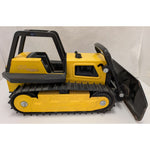 51054 Tonka Bulldozer STEEL PLOW Toy Bull Dozer Metal Blade Construction Vintage Yellow Black Tracks