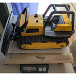 51054 Tonka Bulldozer STEEL PLOW Toy Bull Dozer Metal Blade Construction Vintage Yellow Black Tracks
