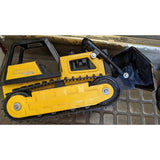 51054 Tonka Bulldozer STEEL PLOW Toy Bull Dozer Metal Blade Construction Vintage Yellow Black Tracks
