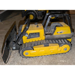 51054 Tonka Bulldozer STEEL PLOW Toy Bull Dozer Metal Blade Construction Vintage Yellow Black Tracks