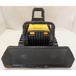 51054 Tonka Bulldozer STEEL PLOW Toy Bull Dozer Metal Blade Construction Vintage Yellow Black Tracks