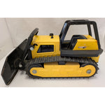 51054 Tonka Bulldozer STEEL PLOW Toy Bull Dozer Metal Blade Construction Vintage Yellow Black Tracks
