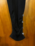 2X Extra Touch stretchy Women's Black wear under Leggings with Button Detail