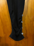 2X Extra Touch stretchy Women's Black wear under Leggings with Button Detail