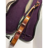 AS 3/4 Violin Antonius Stradivarius Cremonensis anno 1722 Bow Purple Velvet Case Maple Wood