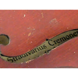 AS 3/4 Violin Antonius Stradivarius Cremonensis anno 1722 Bow Purple Velvet Case Maple Wood