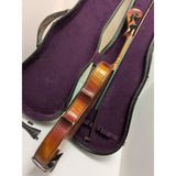 AS 3/4 Violin Antonius Stradivarius Cremonensis anno 1722 Bow Purple Velvet Case Maple Wood