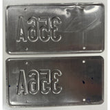 356A Idaho License Plate Agriculture Pair Set 356 A Porsche 2007