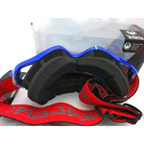 Dragon Alliance Vendetta Ride The Hills MX Goggles Blue Lightning Frame Ionized AFT Anti-Fog UV Motocross Snowmobile